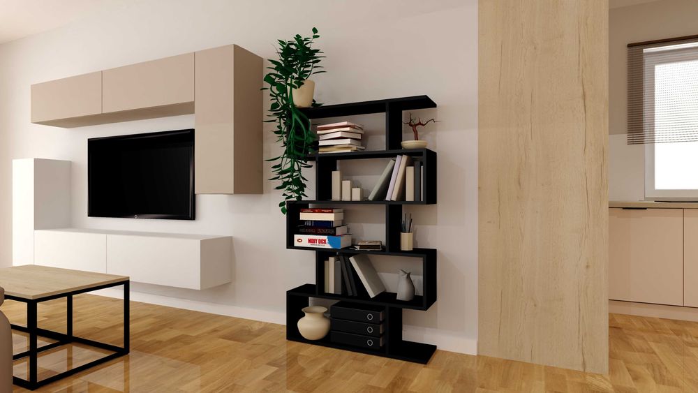 Regał Meblowy 162 x 90 x 25 Regał na ksiazki Biblioteka nowoczesny