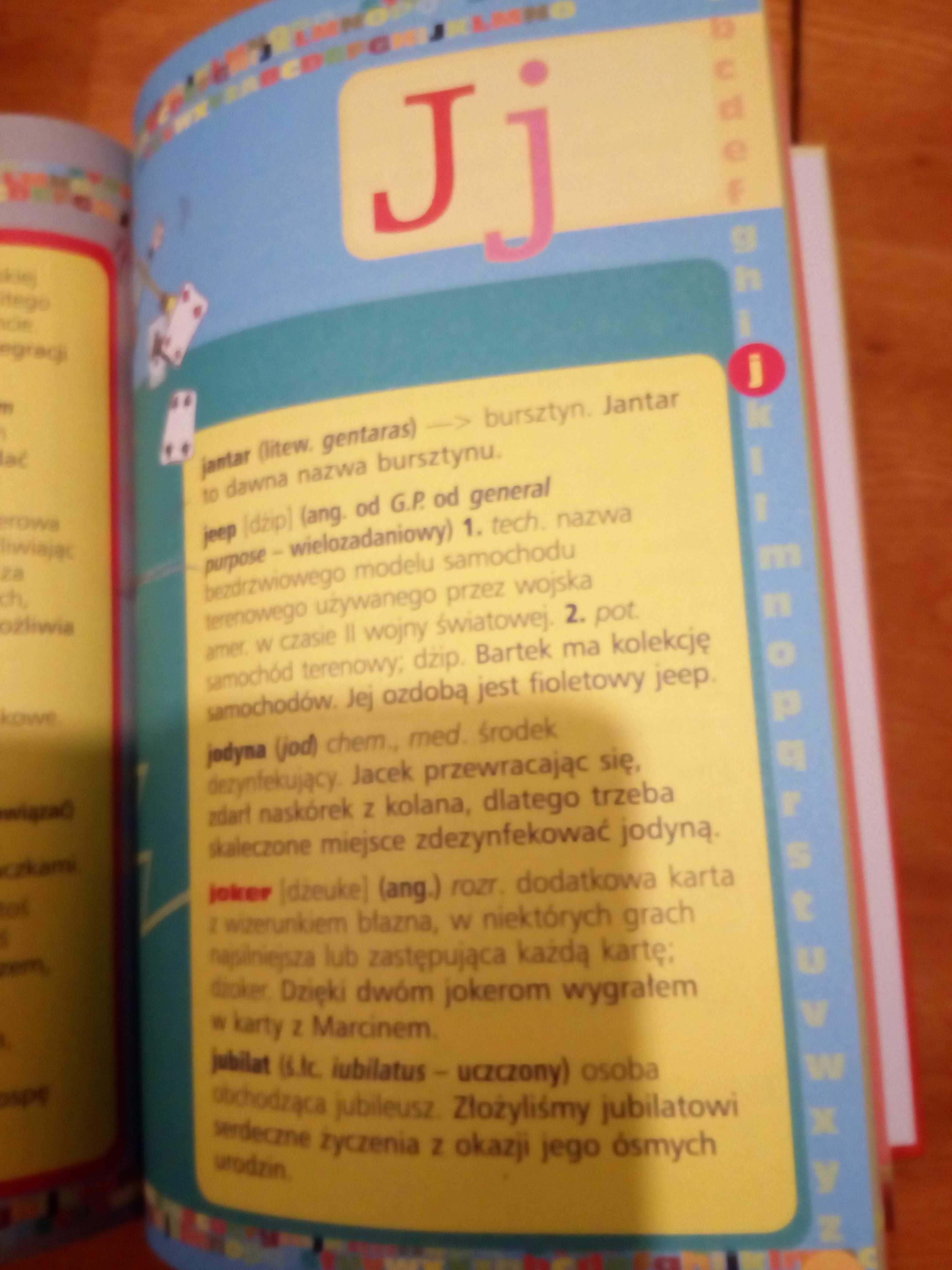 Ilustrowany słownik wyrazów obcyvh dla dziecii kl I-III