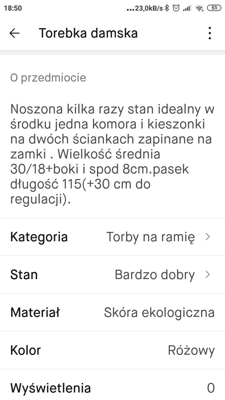 Torebka damska na ramię