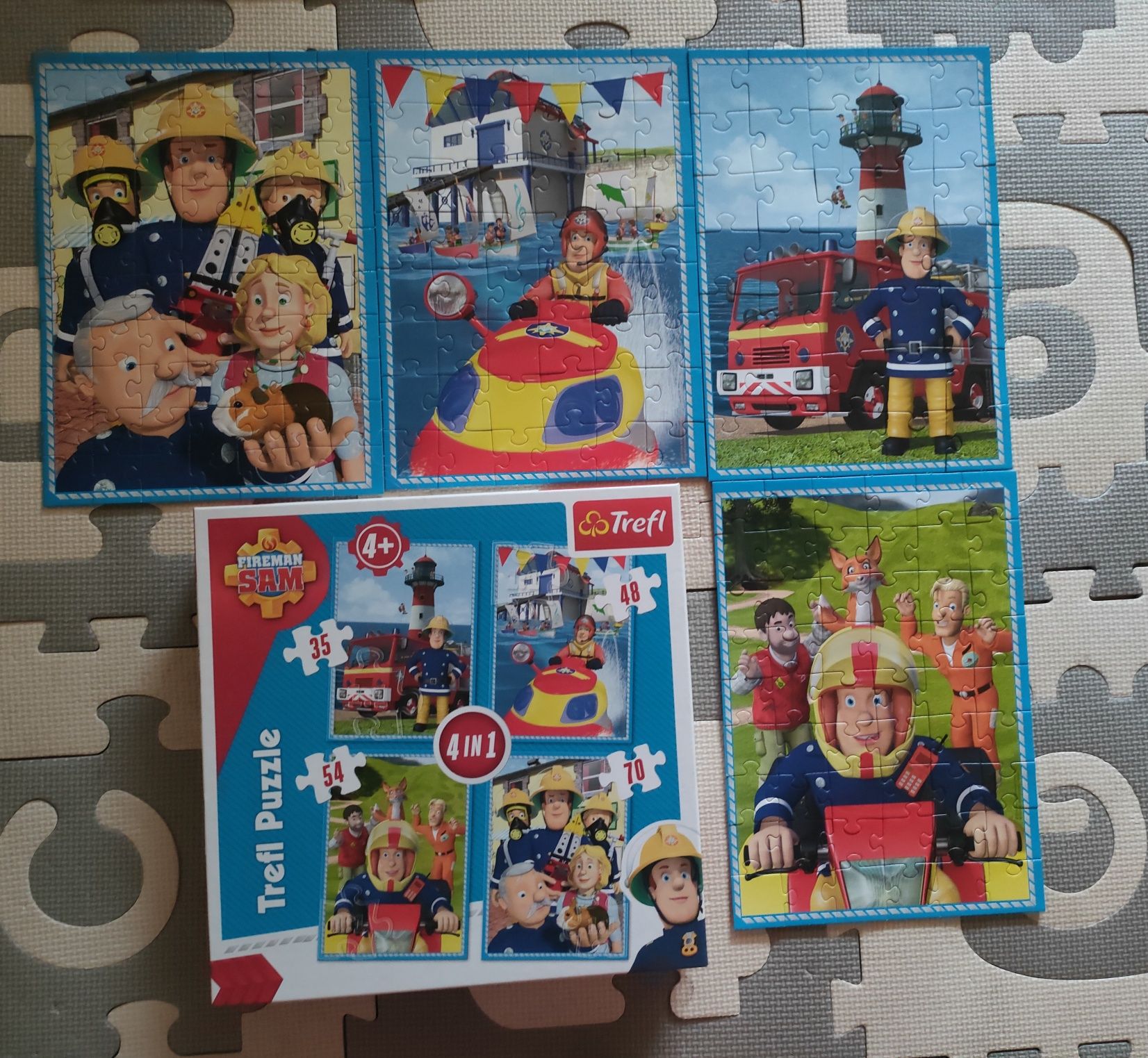 Puzzle dla 4 latka zestaw 4 szt