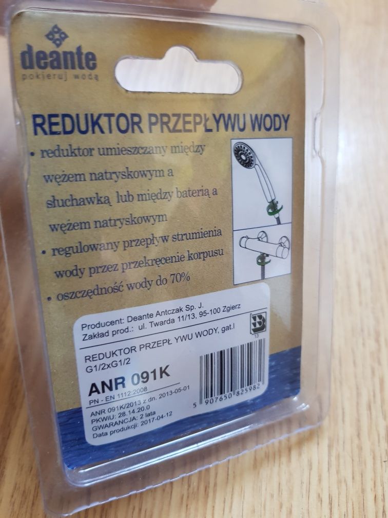 Reduktor Przepływu Wody Gatunek 1 Deante Nowy