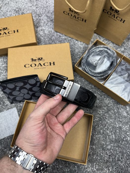Ремень і гаманець Coach ремінь кошилек, набор новий повний кОмплект