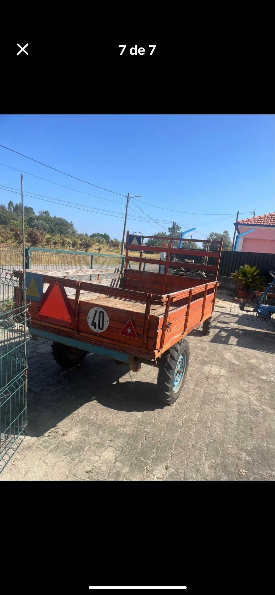 Motocultivador lonbardini com reboque