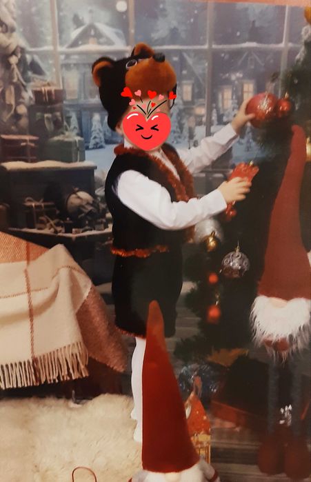 Новорічний карнавальний костюм бурого ведмедя, костюм ведмедика