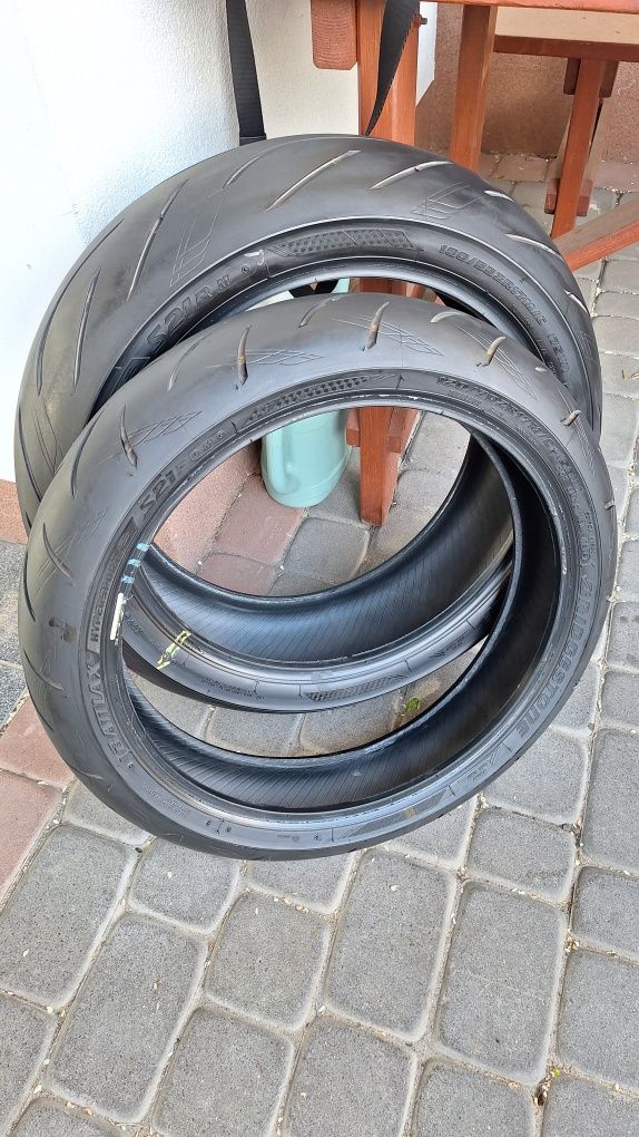 Opony motocykl kpl 120 i 190 r 17 Bridgestone Battalax