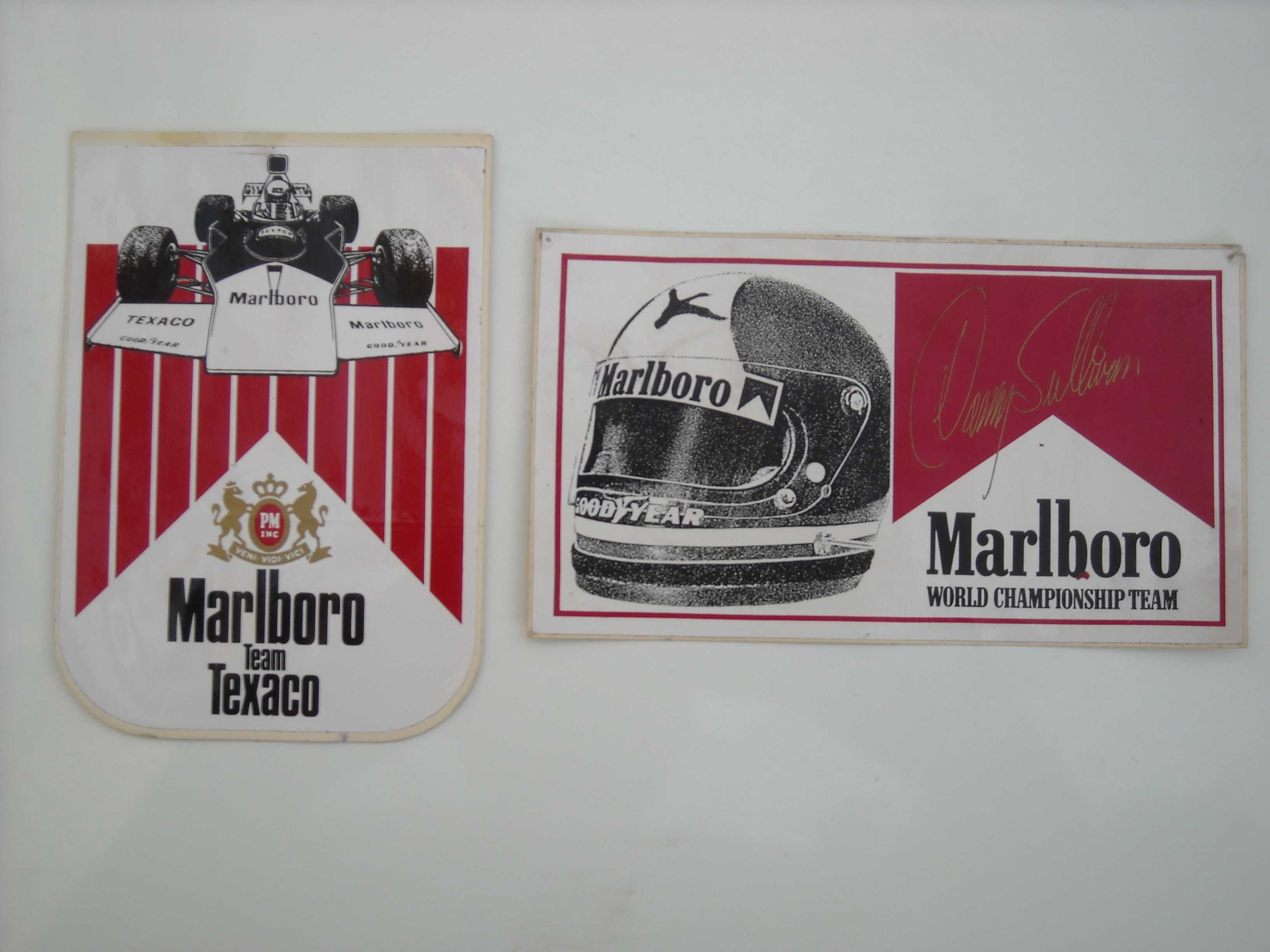 Lote de 7 auto-colantes para carros anos 70