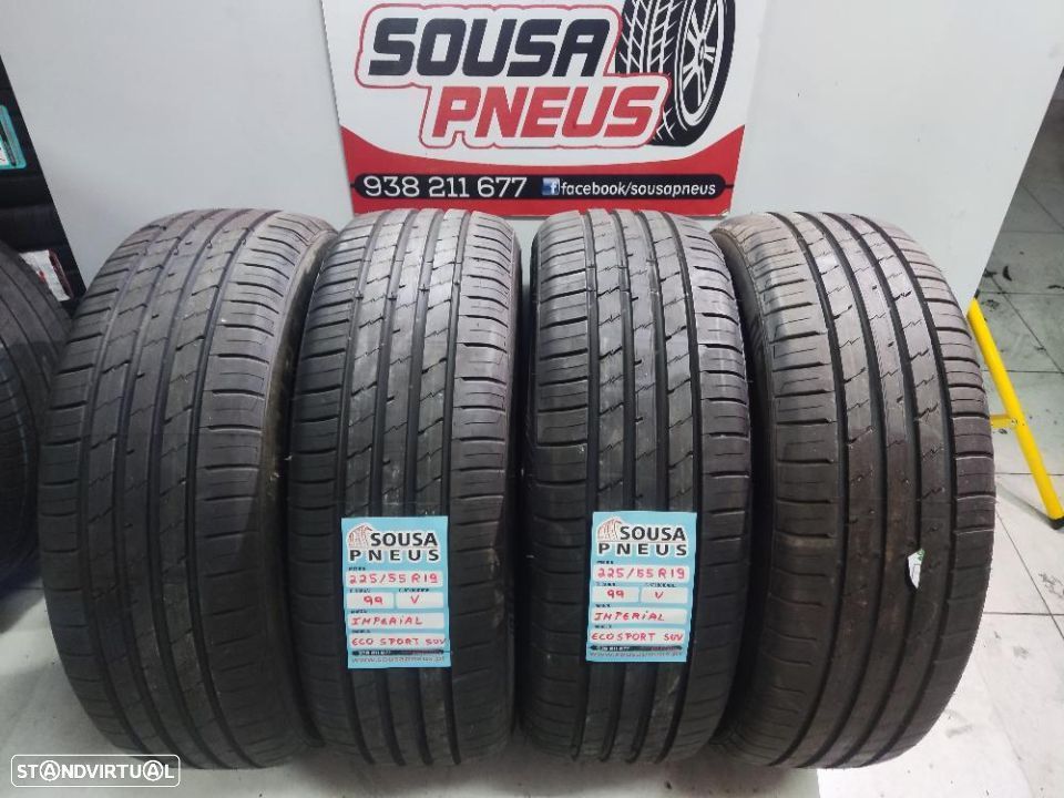 4 pneus novos 225-55r19 imperial - oferta dos portes