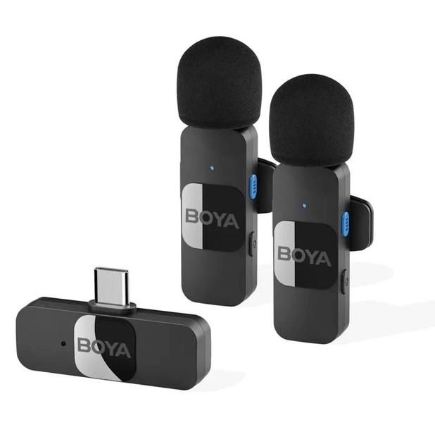 Професійний бездротовий  мікрофон Boya BY-V20 Type-C 2 мікрофони!