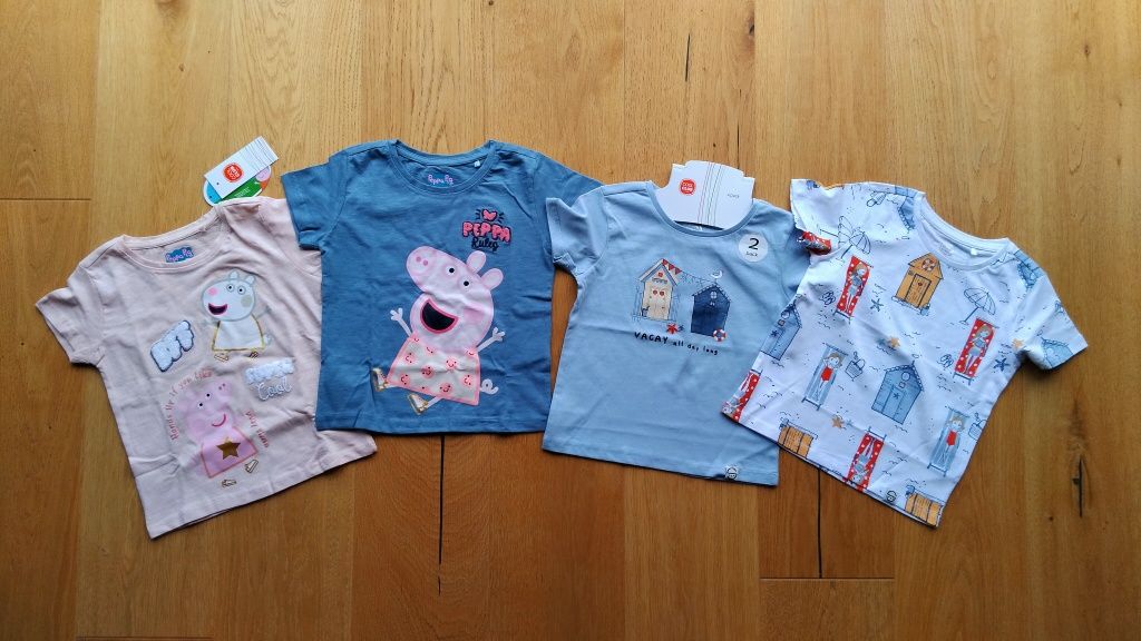 NOWE Koszulki 110 Cool Club Smyk Świnka Peppa Pig bluzeczki
