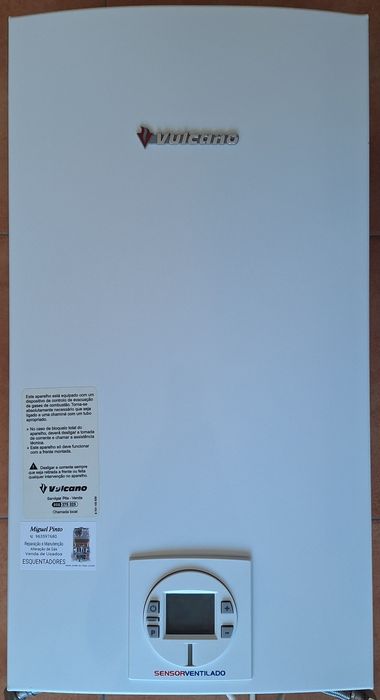 Esquentador Vulcano Sensor Ventilado Gás Garrafa 11Litros