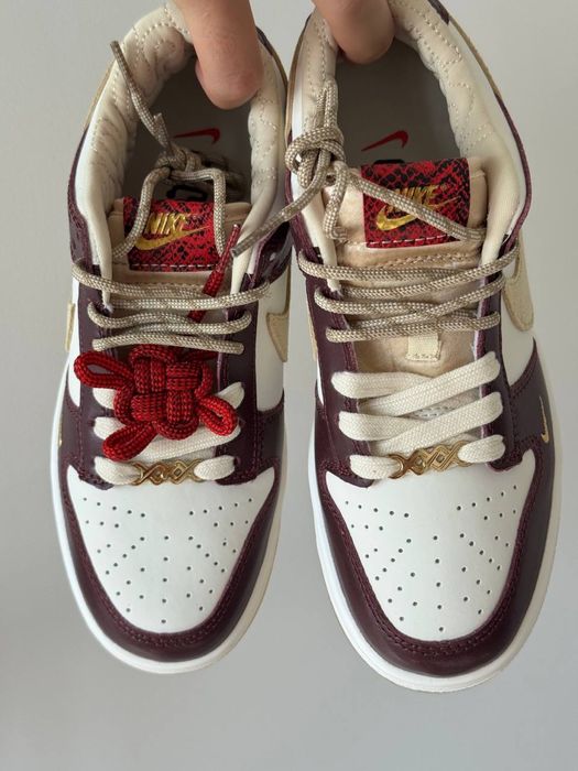 36-41 р кросівки Nike Dunk LX White Maroon bordo burgundy