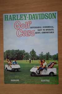 Harley Davidson Golf Cars instrukcja prospekt folder