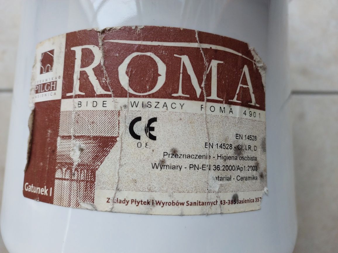 Bidet i WC zawieszany Roma