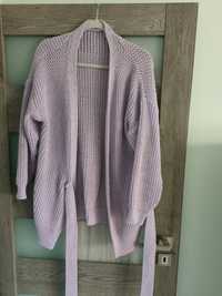 Kardigan sweter fioletowy