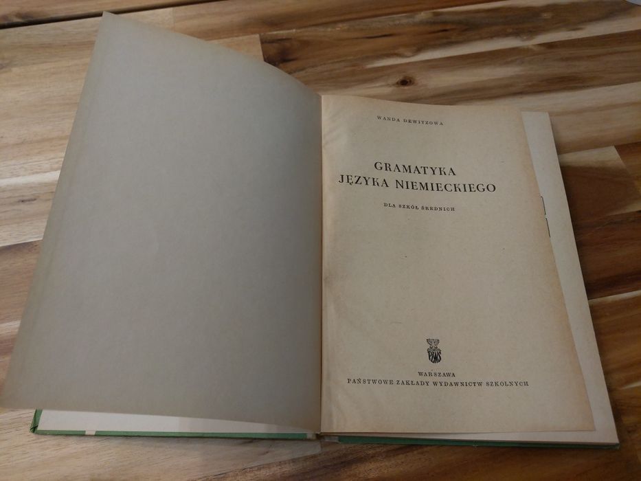 Gramatyka języka niemieckiego Wanda Dewitzowa