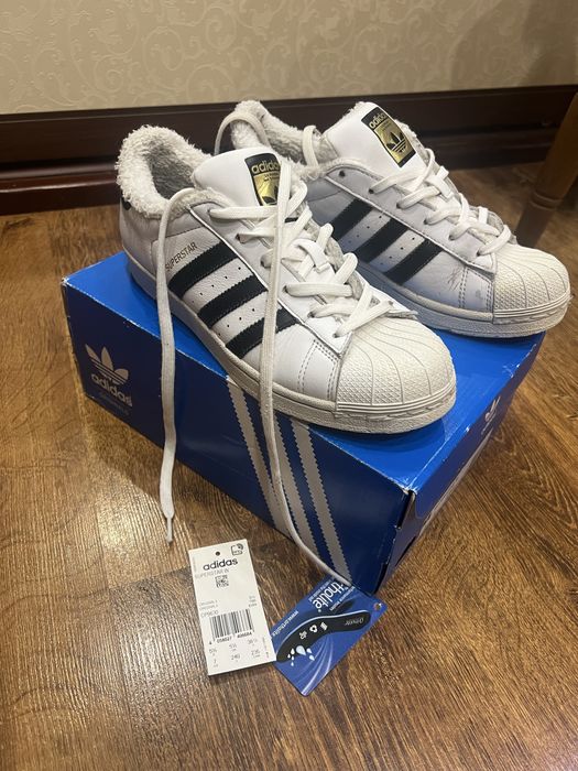 Adidas superstar зимові утеплені оригінал