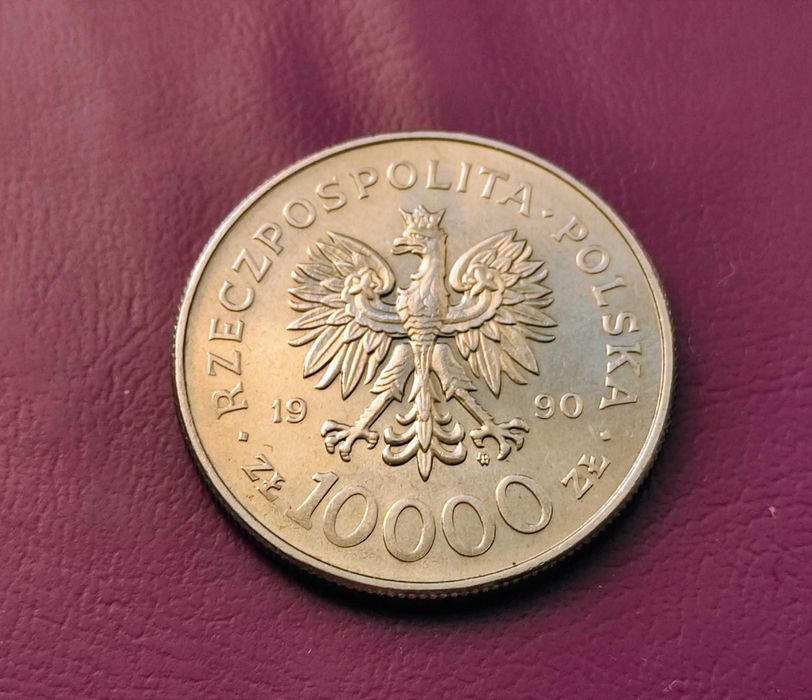 Moneta - 10.000 złotych 1990 - SOLIDARNOŚĆ - Mennicza