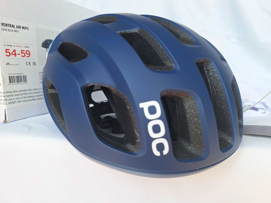 Kask rowerowy szosowy Poc Ventral Air Mips Lead Blue Matt M 54-59cm
