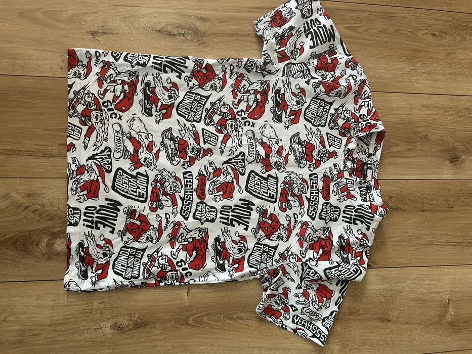 Świąteczna koszulka S Cropp męska Mikołaj