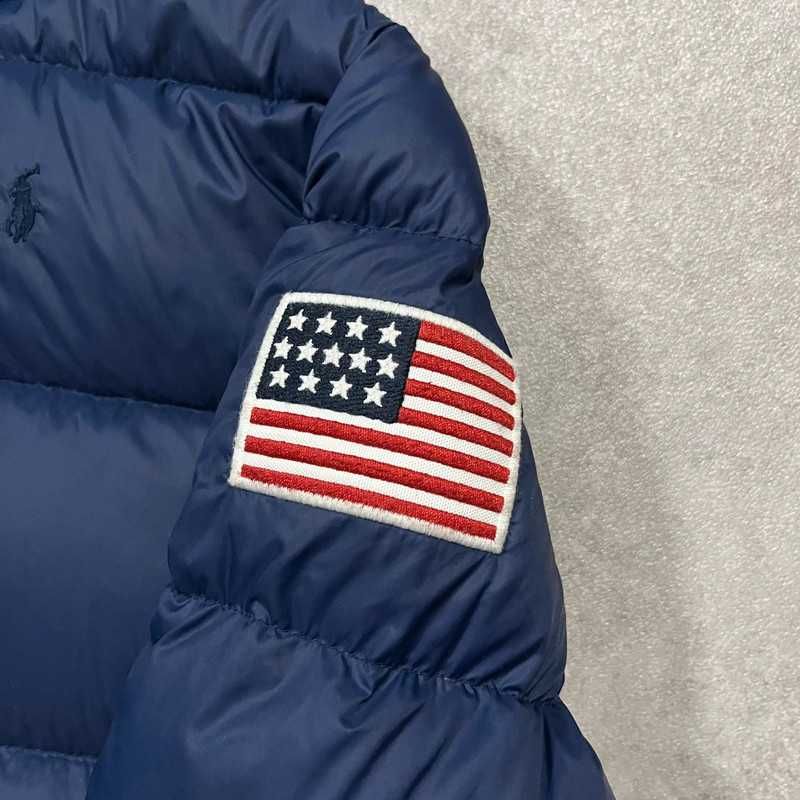 Kurtka Puchowa Polo Ralph Lauren USA Flag Down Jacket Drip Swag Trendy