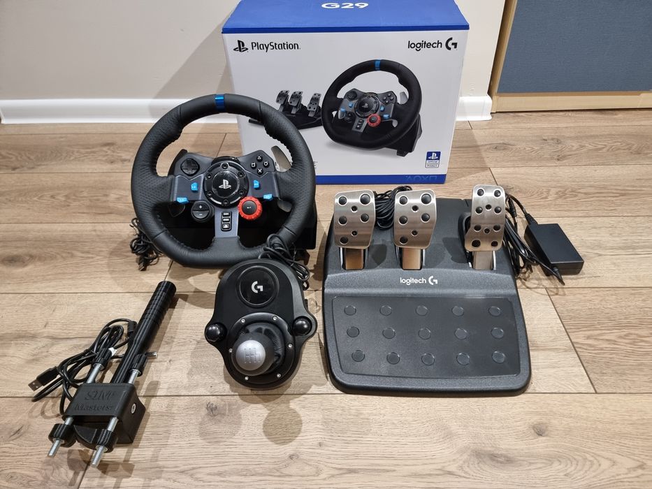 Nowa kierownica Logitech G29+shifter+hydrołapa PC PS5 PS4