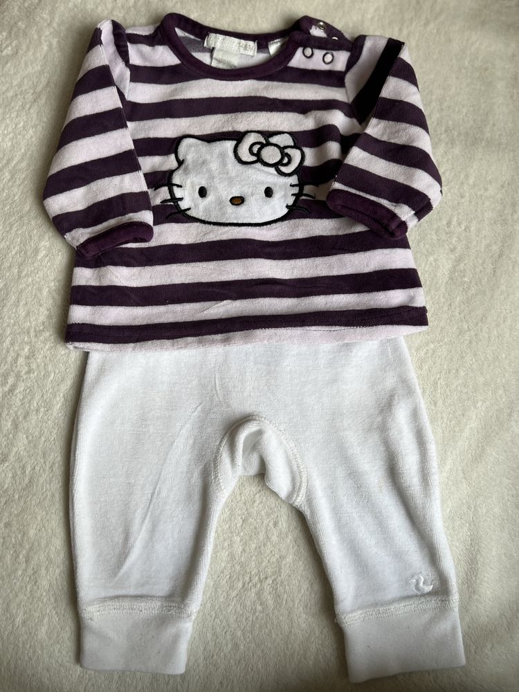 Welurowy zestaw Hello Kitty H&M r.62