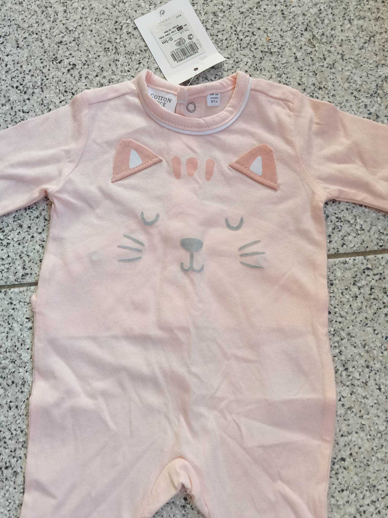 Body Babygrow de bebé menina 0-1 mês