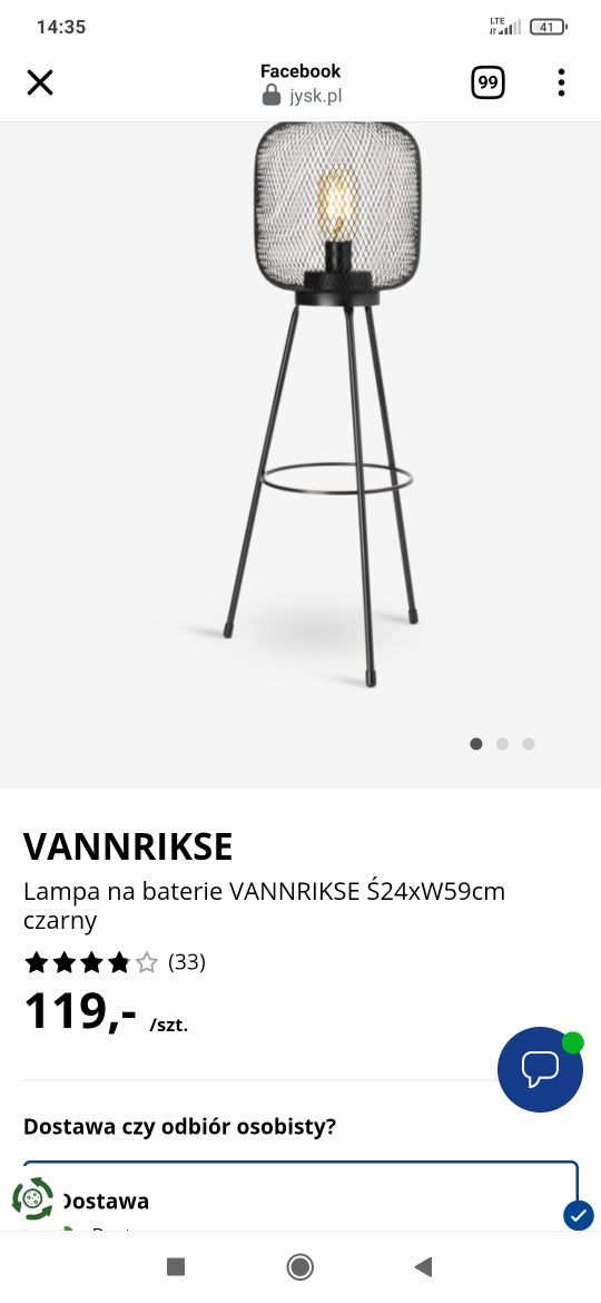 Lampka ogrodowa JYSK
