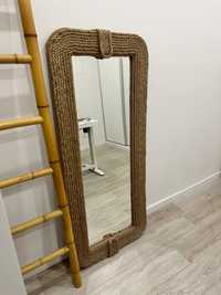 Espelho de Corpo Inteiro com Moldura de Corda