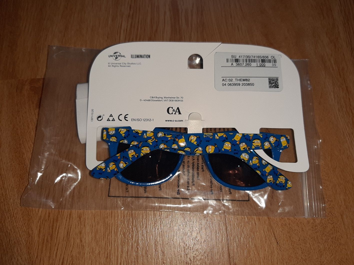 NOWE okulary przeciwsłoneczne C&A Minionki dla chłopca chłopięce
