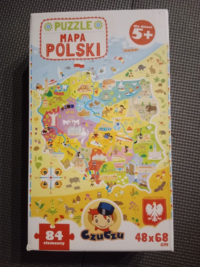 Puzzle mapa Polski 5+