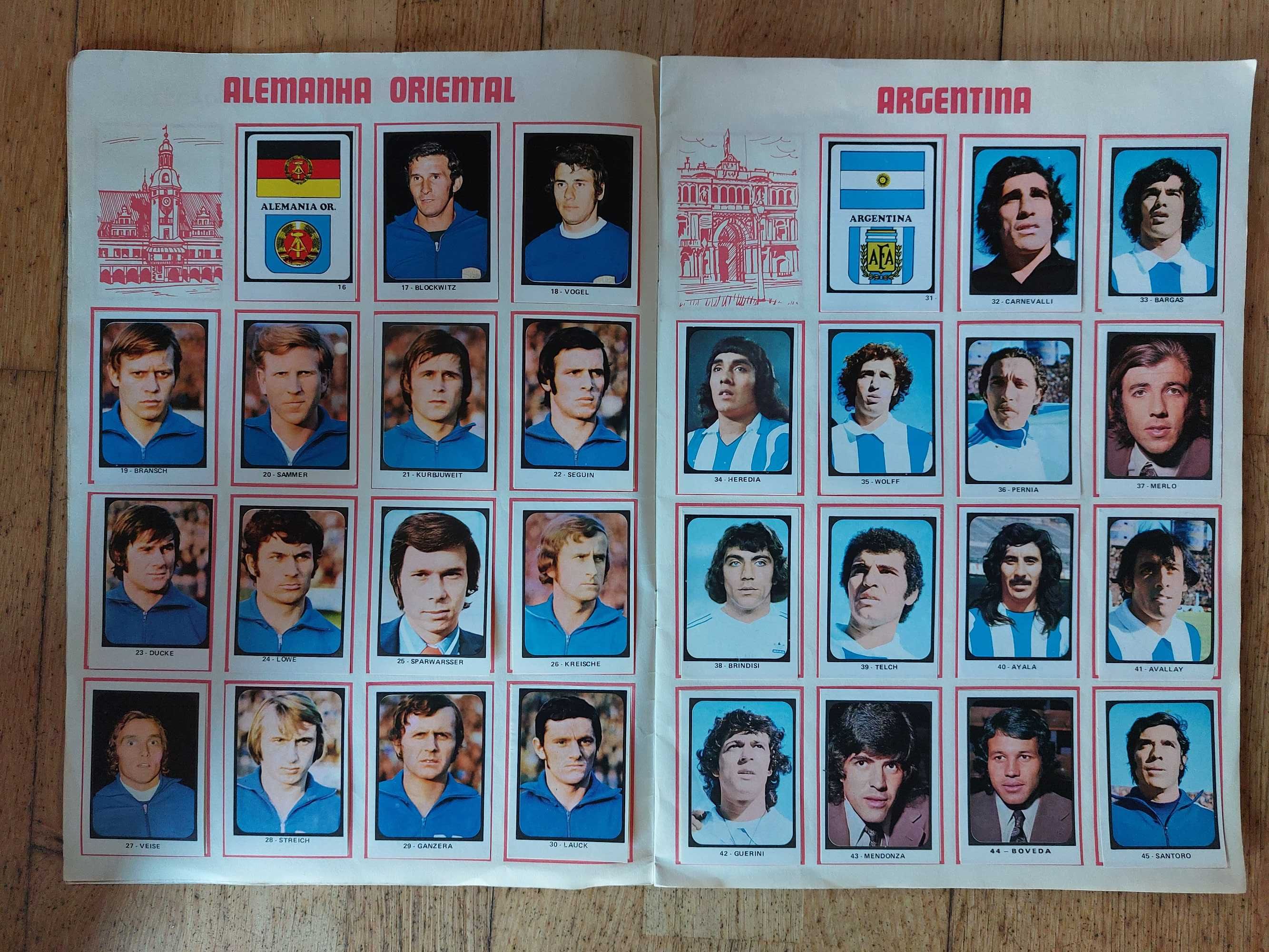 Colecção de cromos - Munique 1974 - Completa