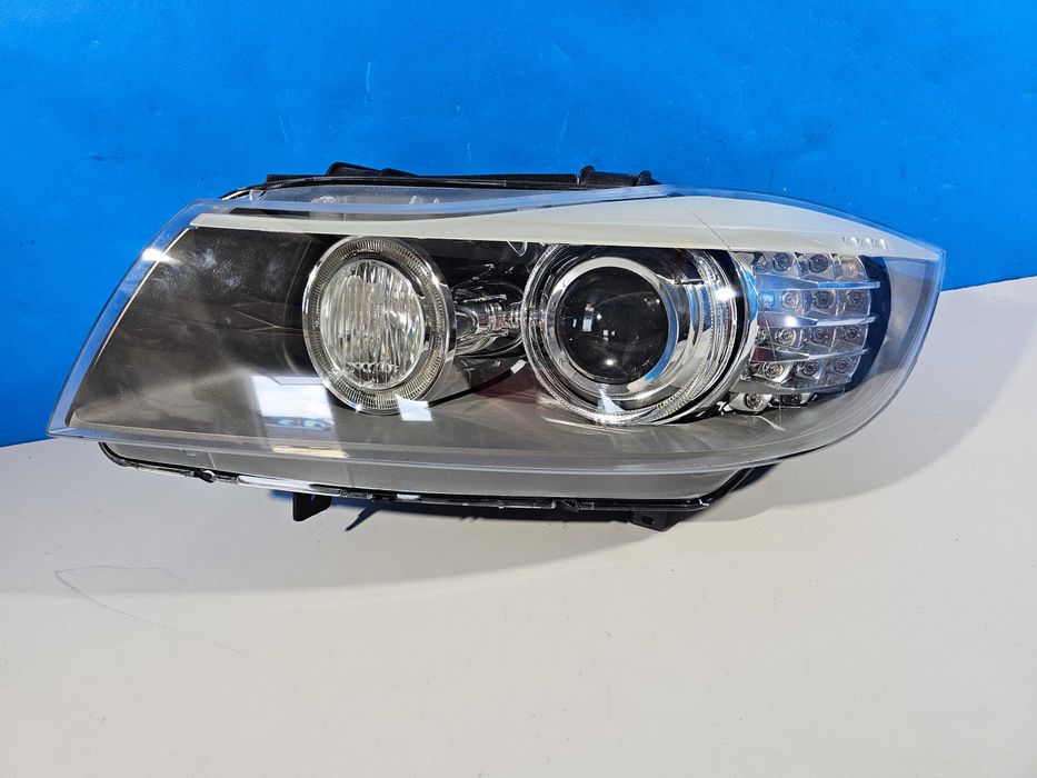 Bmw E90 E91 LIFT Lampa Przednia Bi-Xenon SKRĘTNY Lewa Kompletna Europa
