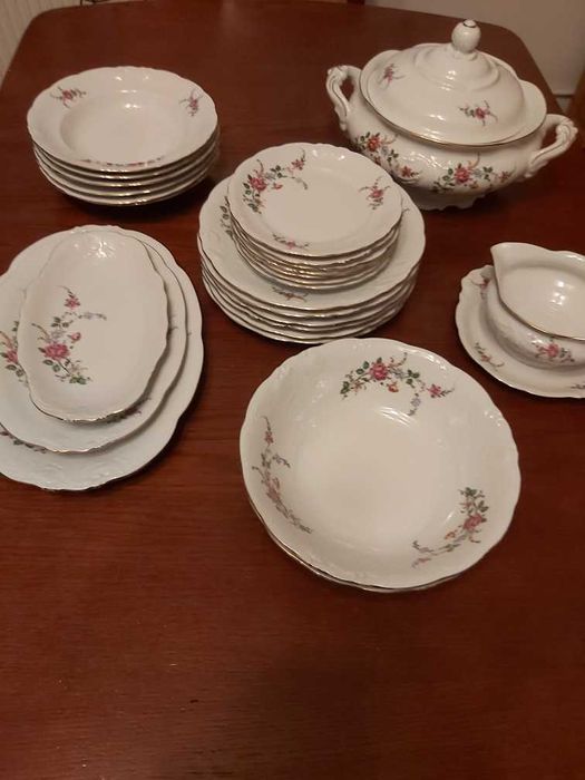 elegancki serwis obiadowy WAWEL dla 6 osób