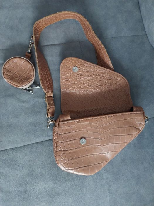 Skórzana Torebka Fabiola Babi karmelowa