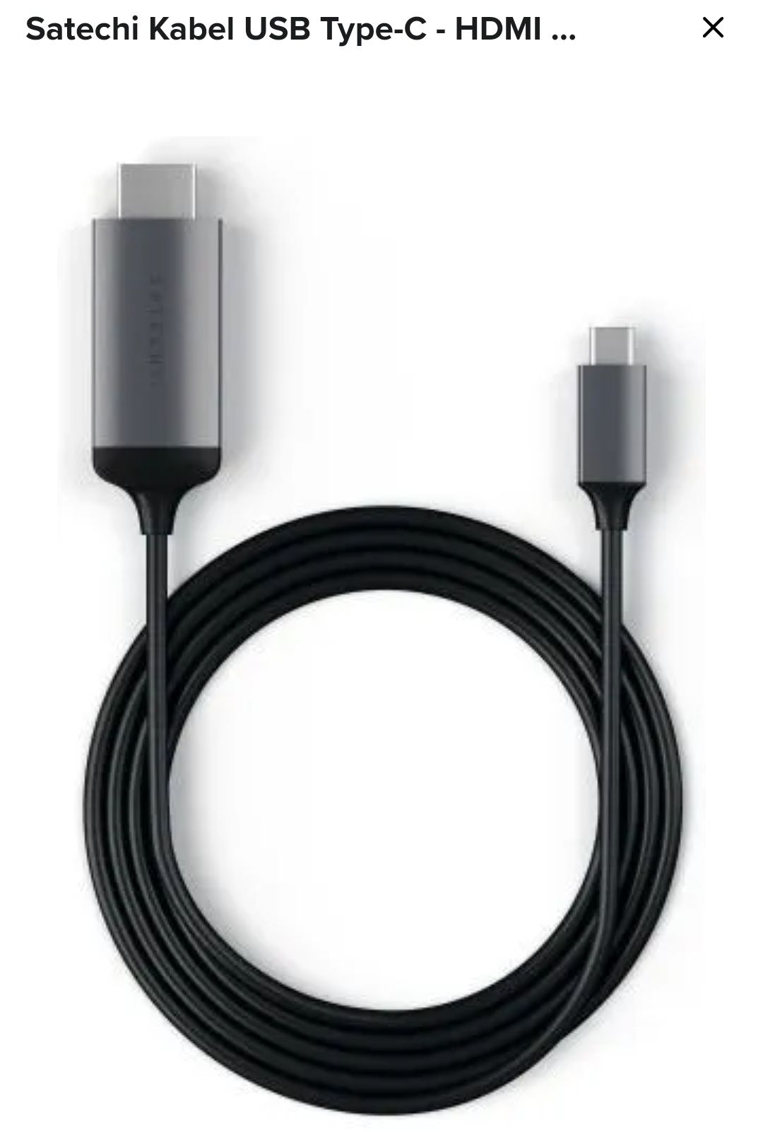 Kabel przewód adapter  PRZEJŚCIÓWKA USB-C 3.1 TYP C DO HDMI 4K MHL 200