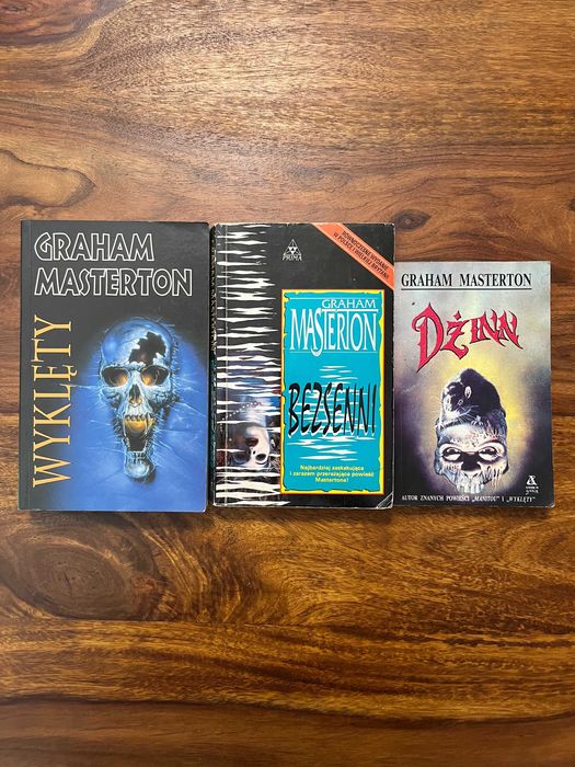 "Dżinn"
"Bezsenni"
"Wyklęty" - Graham Masterton