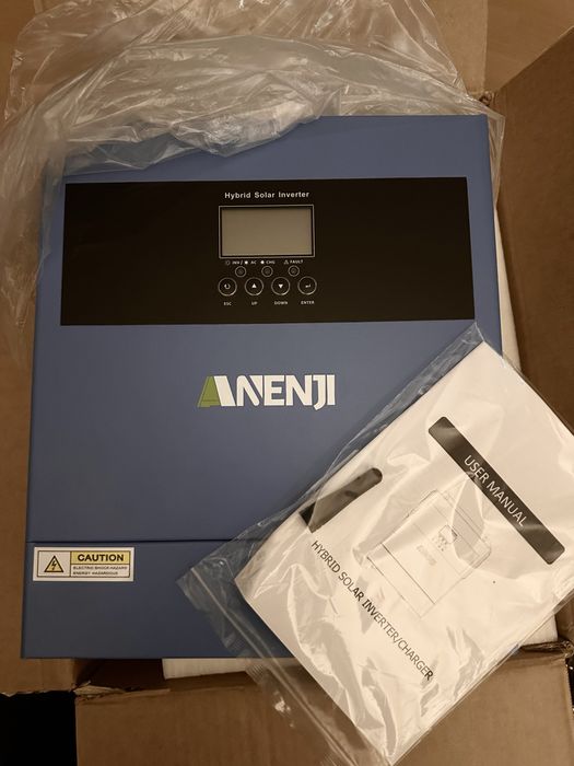 Гибридный инвертор ANENJI 4000W 24V wifi