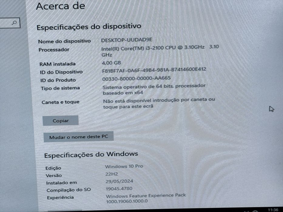 PC desktop ASUS Intel Core i3
