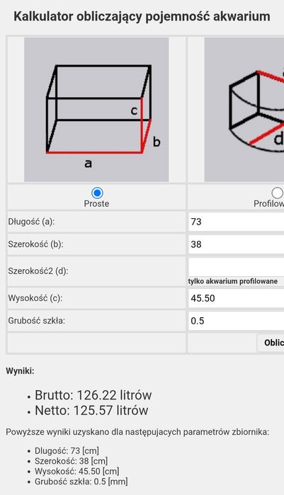 Akwarium 125l z pokrywą