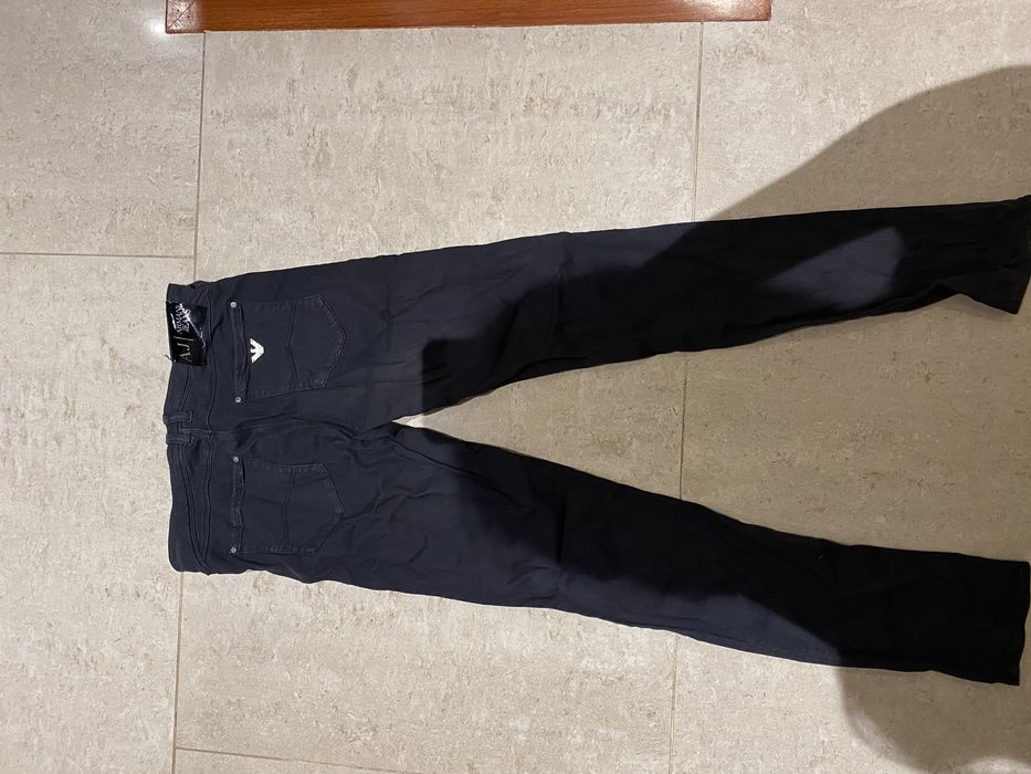Calças pretas Armani Jeans