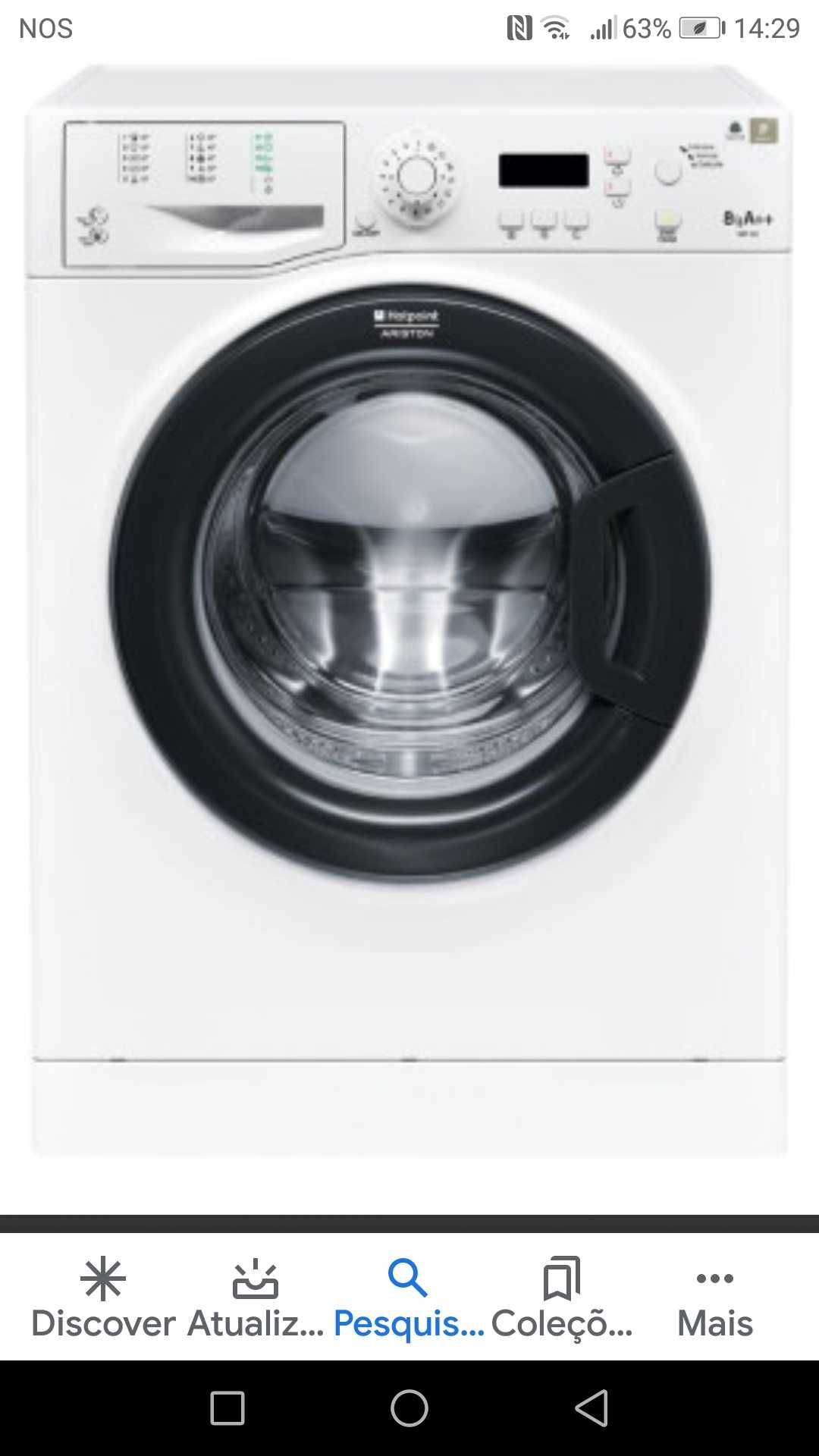 máquina de lavar roupa Ariston Hotpoint. Vendo para peças . Ver mais.