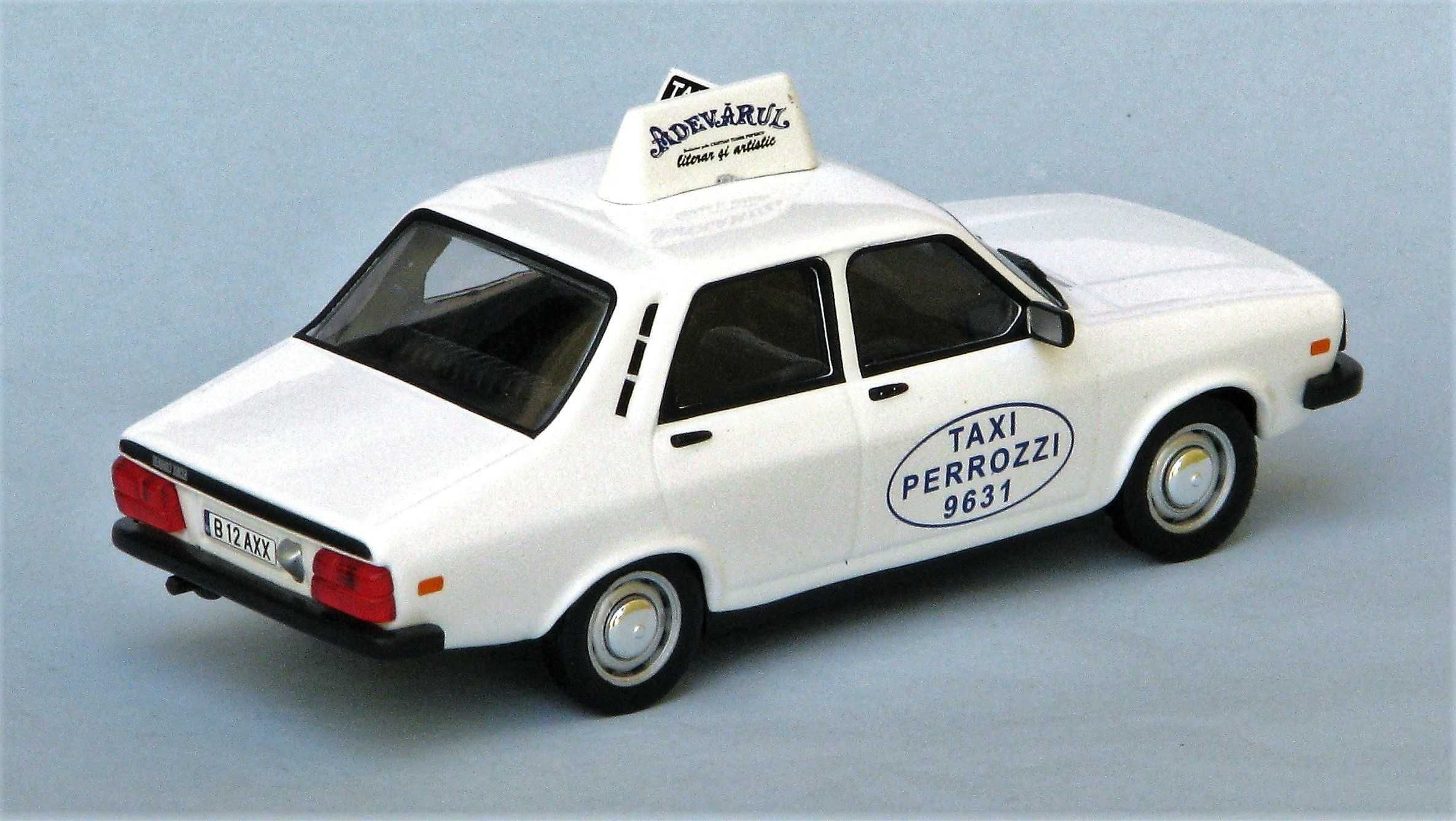 Dacia 1300 Taxi Bucharest 1980 Ixo 1/43 em Blister e fascículo