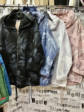 Куртка ветровка, пыльник штормовка с капюшоном. Италия 50-58 размер.