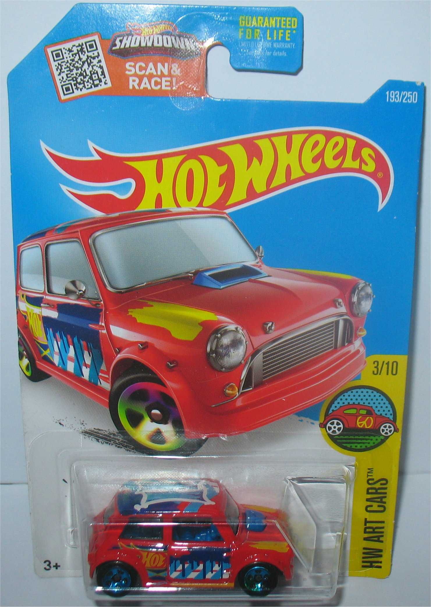 Hot Wheels - Morris Mini (vermelho - cartão longo - 2016)