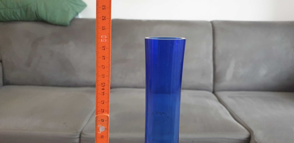 Starocie z Gdyni - Szkło kolorowe - wazon 50cm