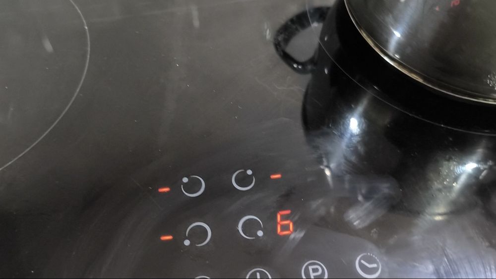 Placa de Indução a Funcionar