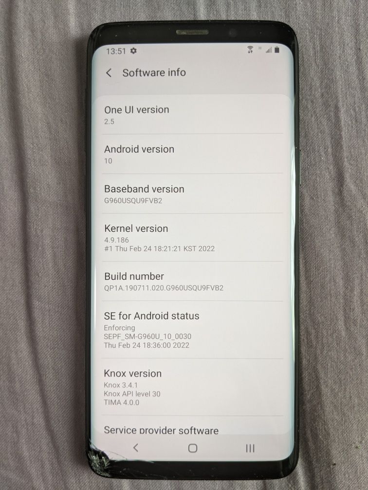 Samsung Galaxy S9 Snap 4/64Gb на 1SIM рабочий трещины