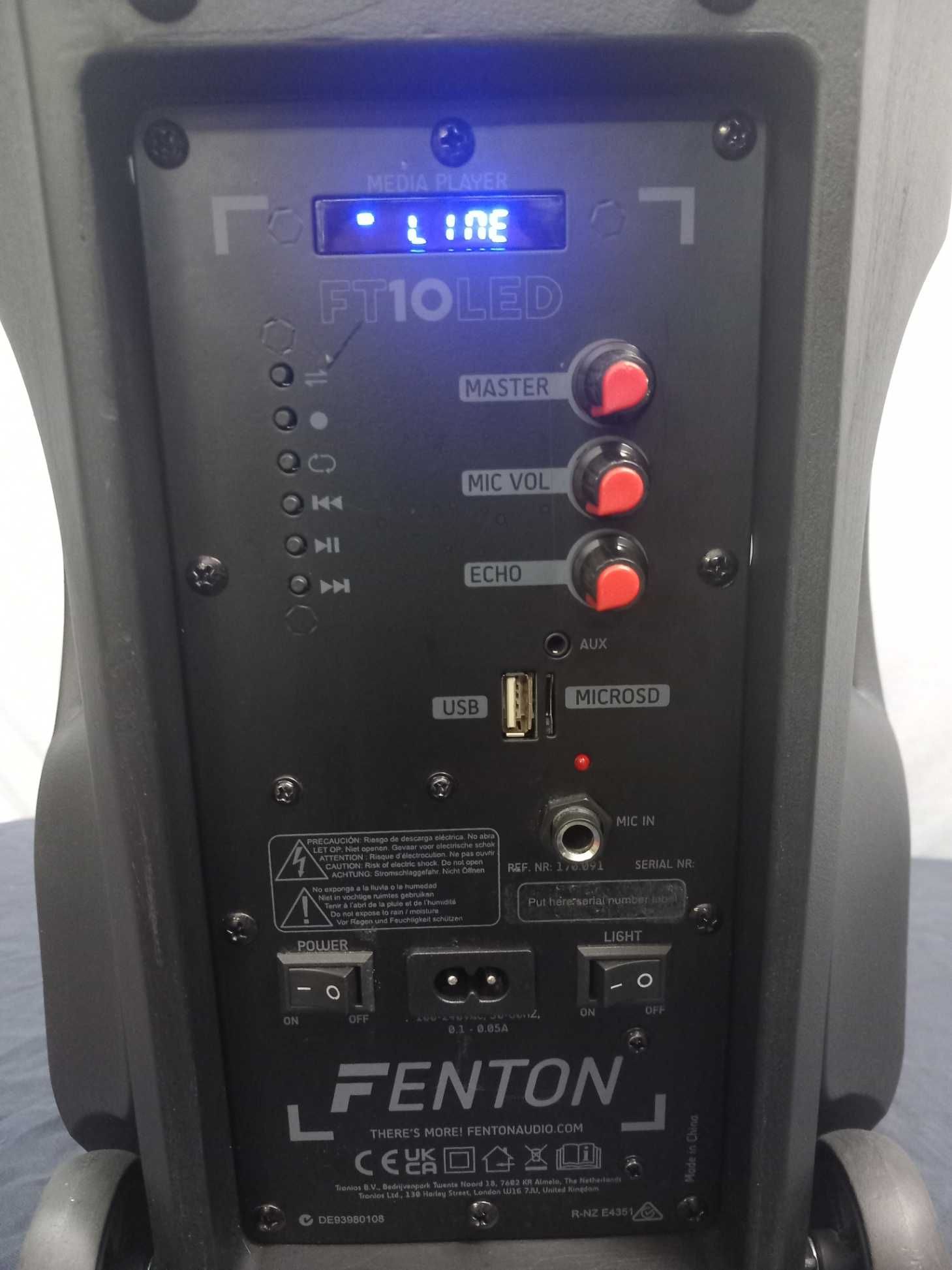Glosnik bluetooh FENTON FT 10 led + mikrofon