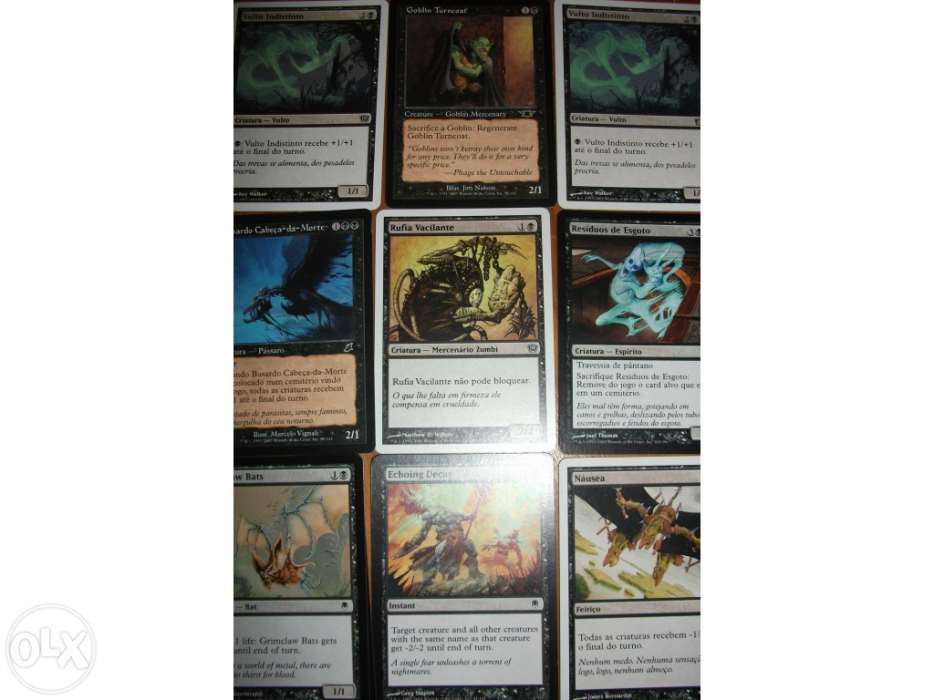 Cartas Magic the Gathering (Só Pretas)